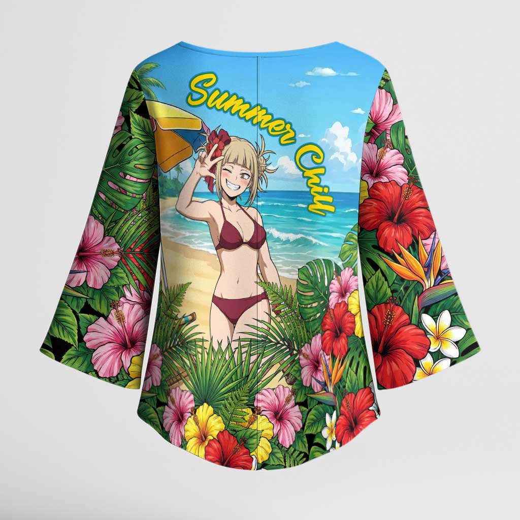 Himiko Toga Summer Chill Kimono Sleeve Blouse Tropical Anime Paradise Art