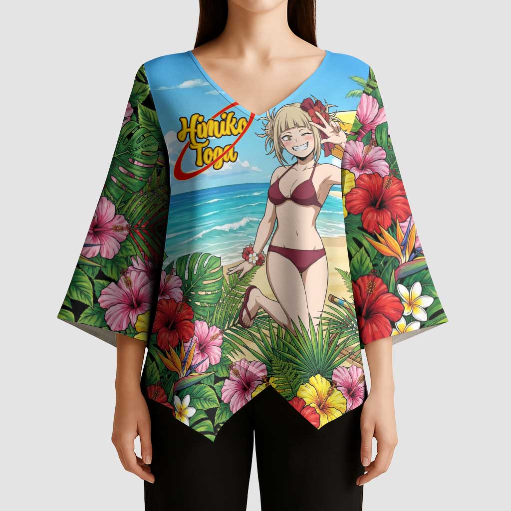 Himiko Toga Summer Chill Kimono Sleeve Blouse Tropical Anime Paradise Art
