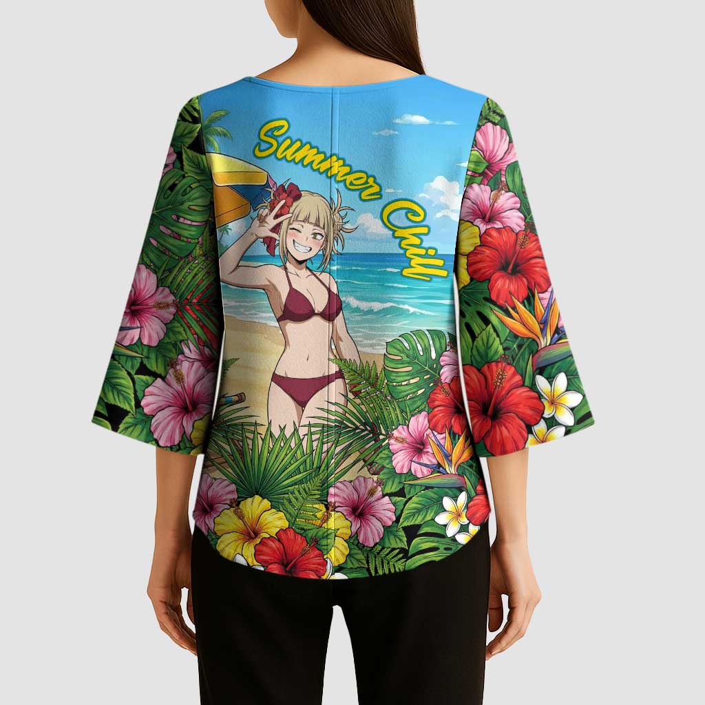 Himiko Toga Summer Chill Kimono Sleeve Blouse Tropical Anime Paradise Art