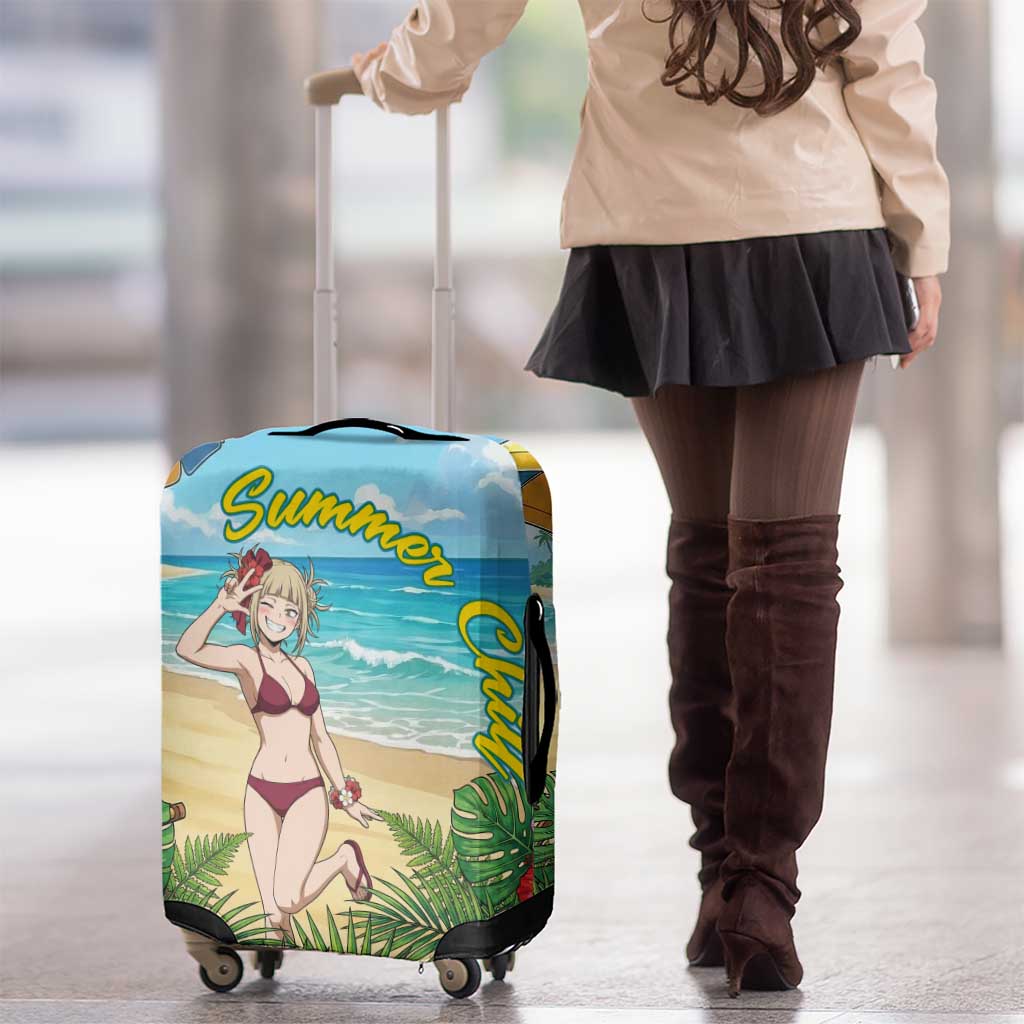 Himiko Toga Summer Chill Luggage Cover Tropical Anime Paradise Art