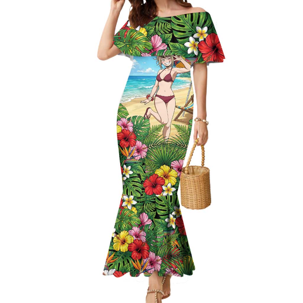Himiko Toga Summer Chill Mermaid Dress Tropical Anime Paradise Art