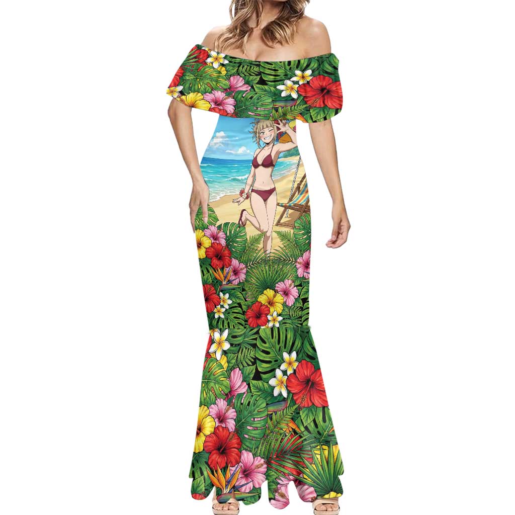 Himiko Toga Summer Chill Mermaid Dress Tropical Anime Paradise Art