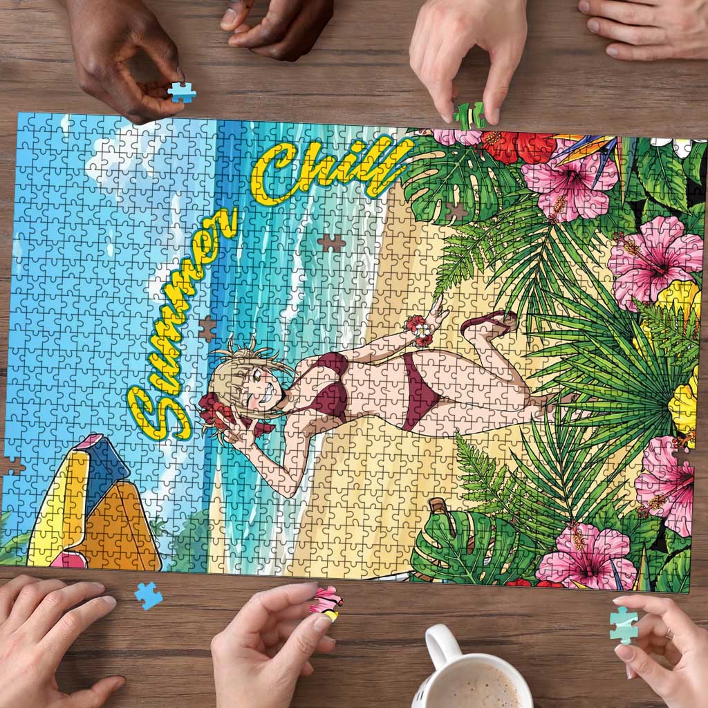 Himiko Toga Summer Chill Puzzle Tropical Anime Paradise Art