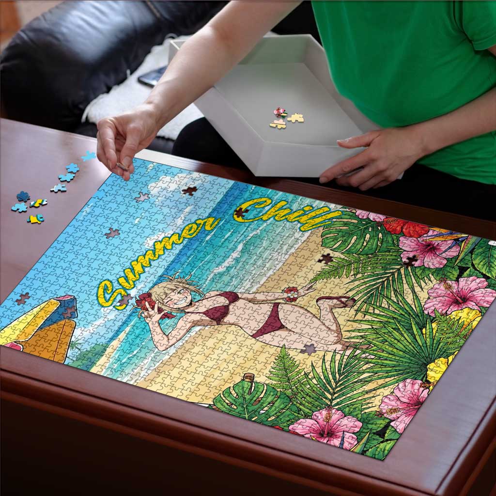 Himiko Toga Summer Chill Puzzle Tropical Anime Paradise Art
