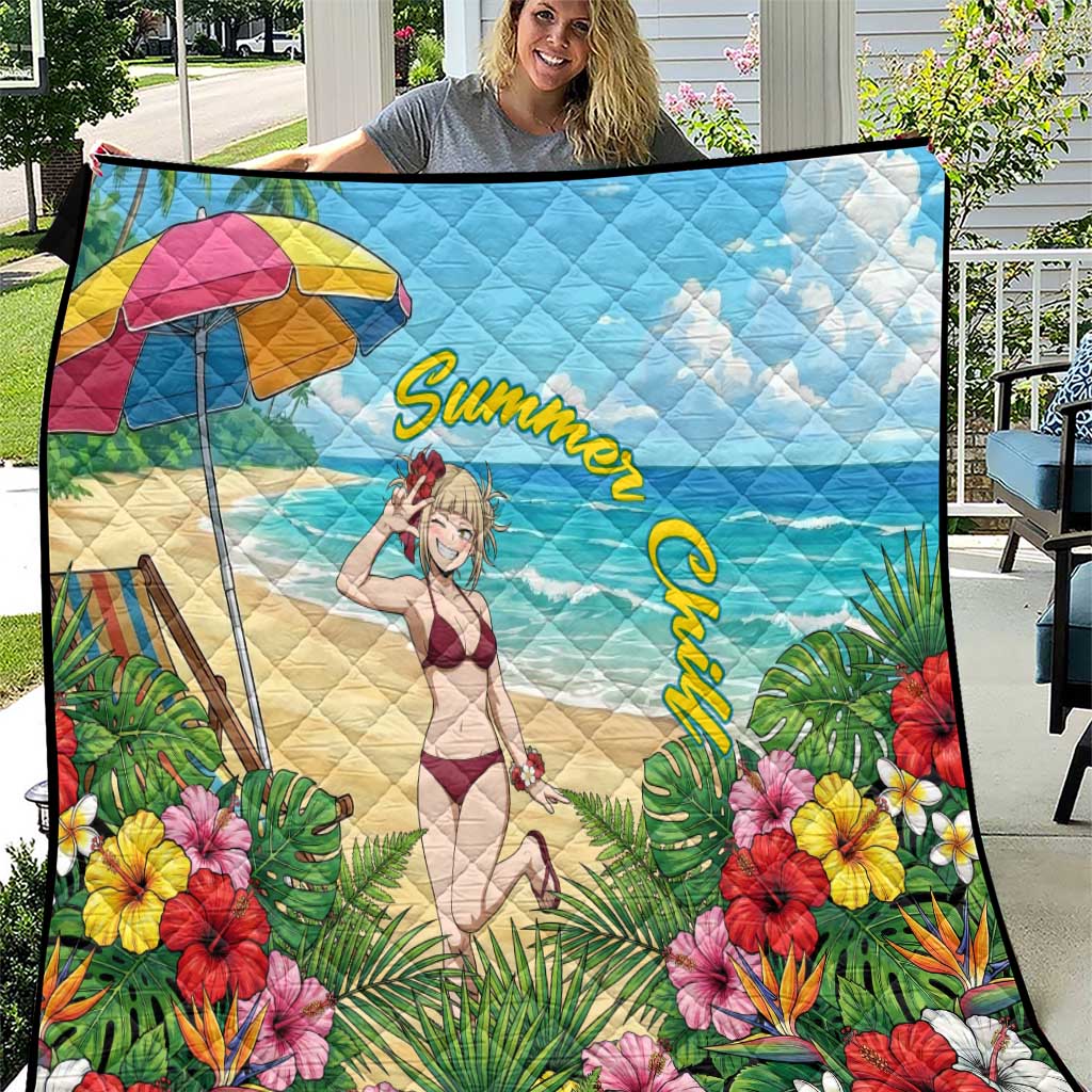Himiko Toga Summer Chill Quilt Tropical Anime Paradise Art