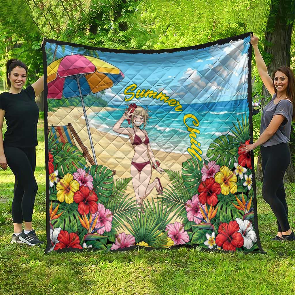 Himiko Toga Summer Chill Quilt Tropical Anime Paradise Art