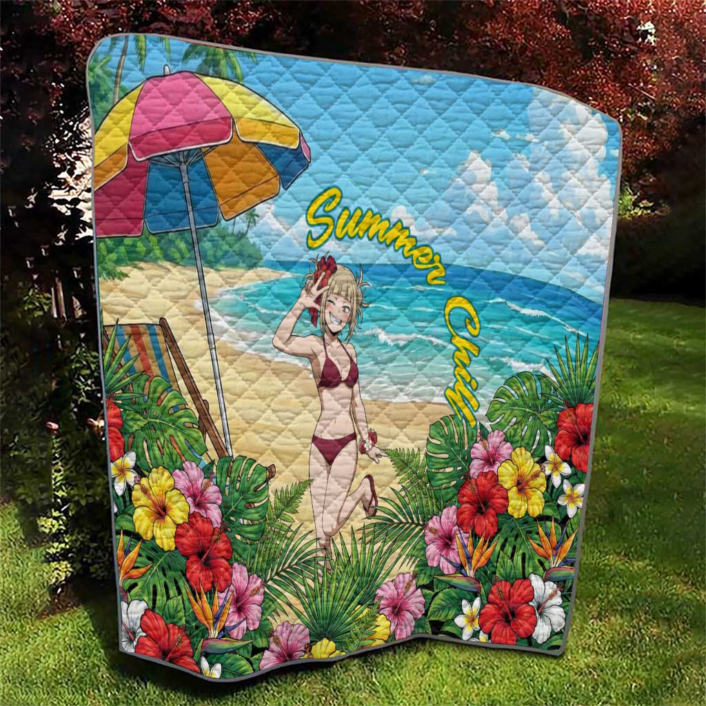 Himiko Toga Summer Chill Quilt Tropical Anime Paradise Art