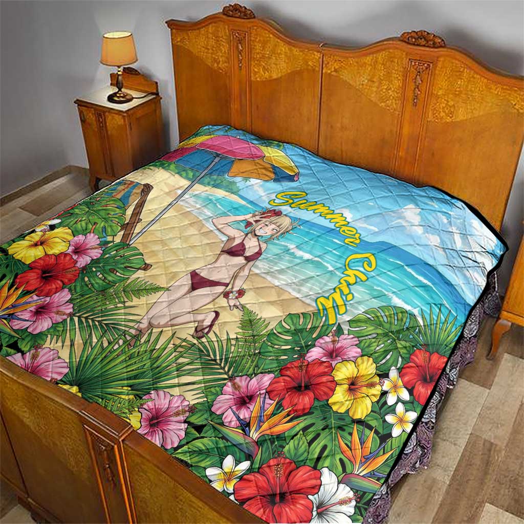Himiko Toga Summer Chill Quilt Tropical Anime Paradise Art
