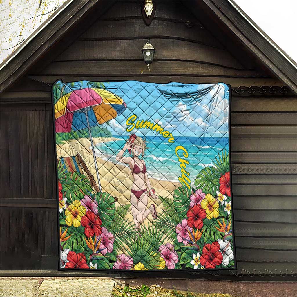 Himiko Toga Summer Chill Quilt Tropical Anime Paradise Art
