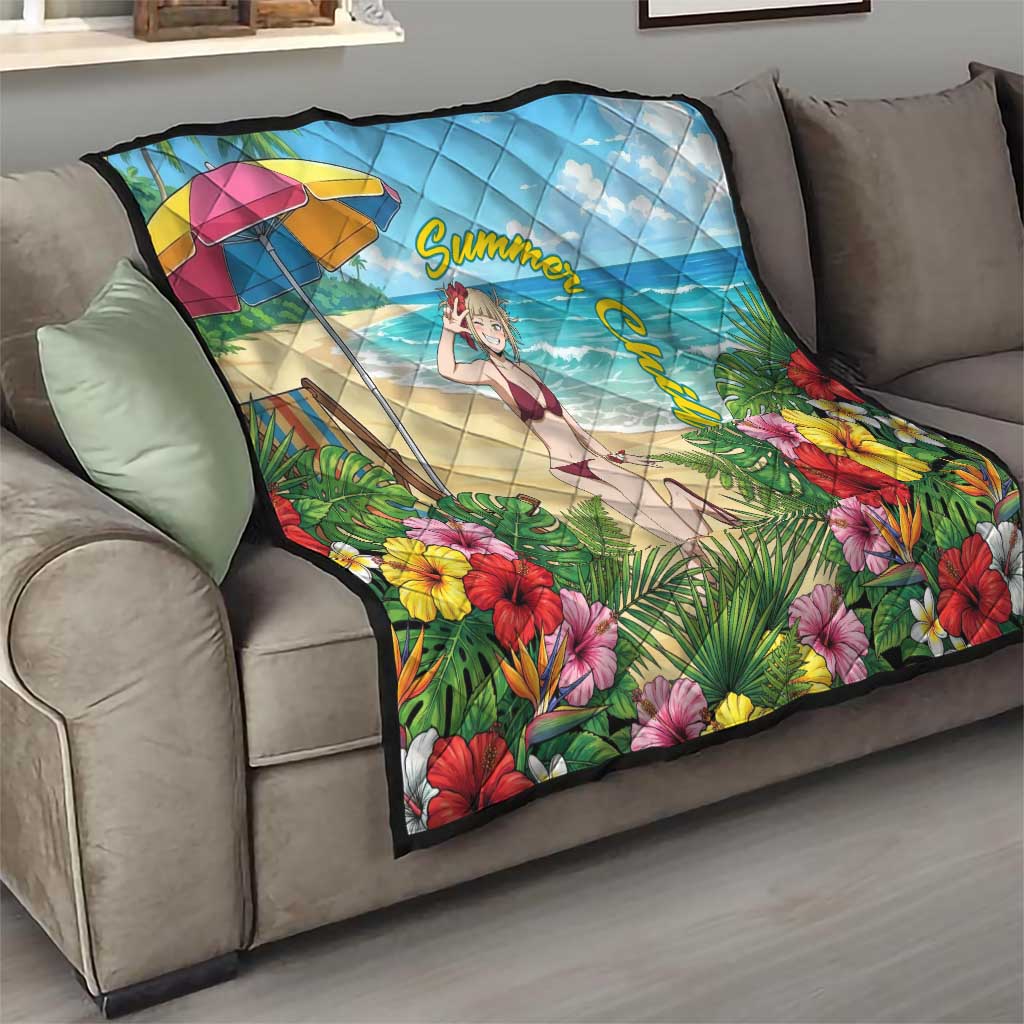 Himiko Toga Summer Chill Quilt Tropical Anime Paradise Art