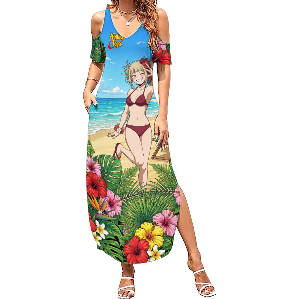 Himiko Toga Summer Chill Summer Maxi Dress Tropical Anime Paradise Art