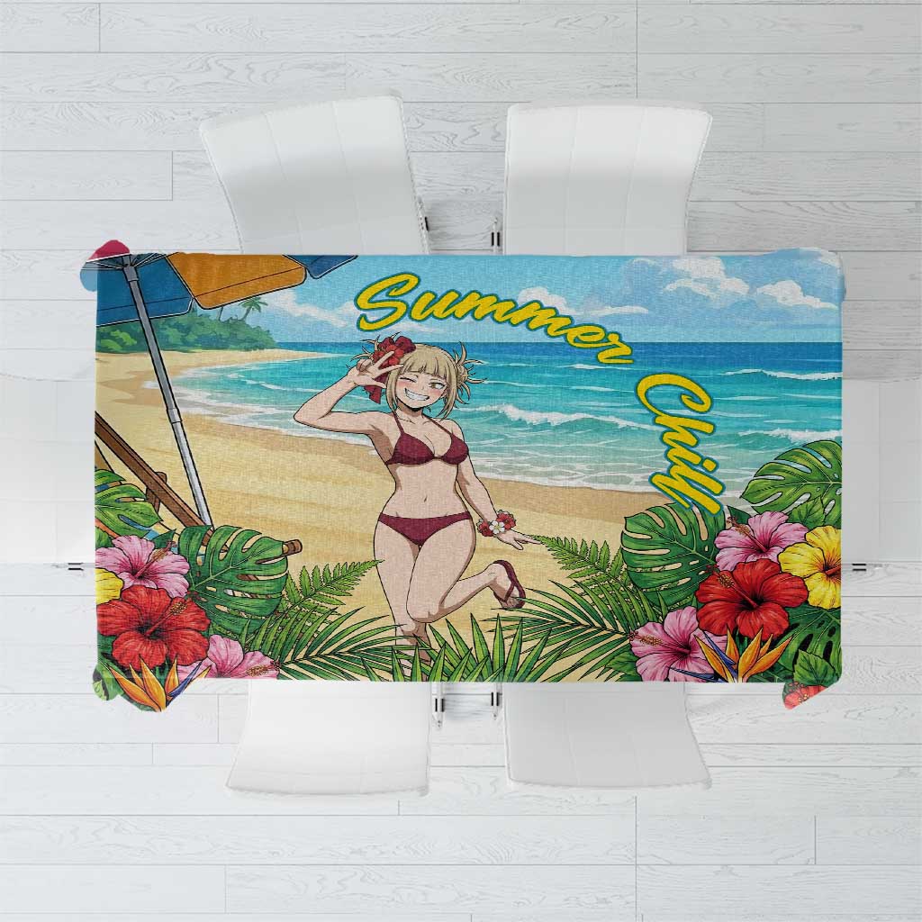 Himiko Toga Summer Chill Tablecloth Tropical Anime Paradise Art