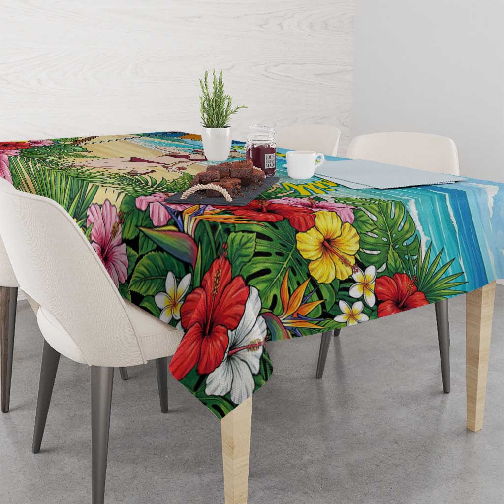 Himiko Toga Summer Chill Tablecloth Tropical Anime Paradise Art