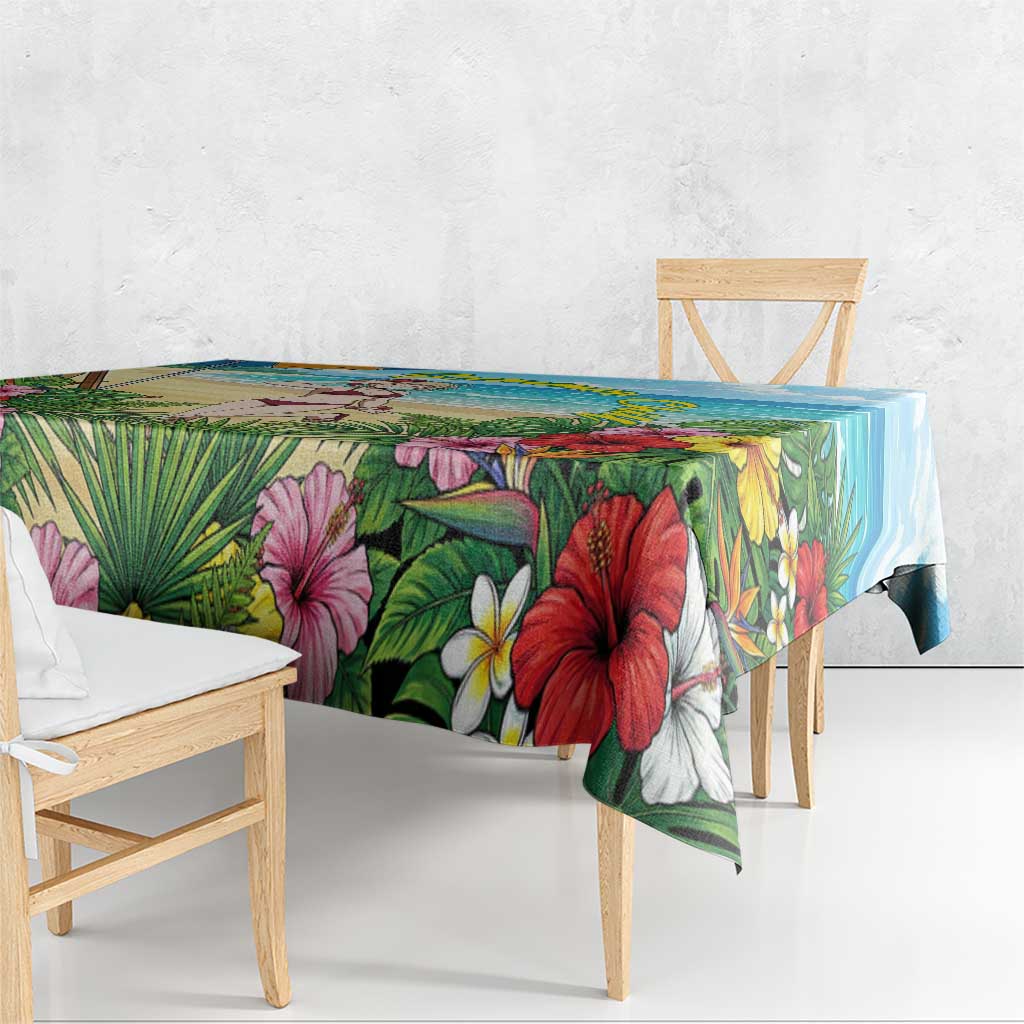 Himiko Toga Summer Chill Tablecloth Tropical Anime Paradise Art