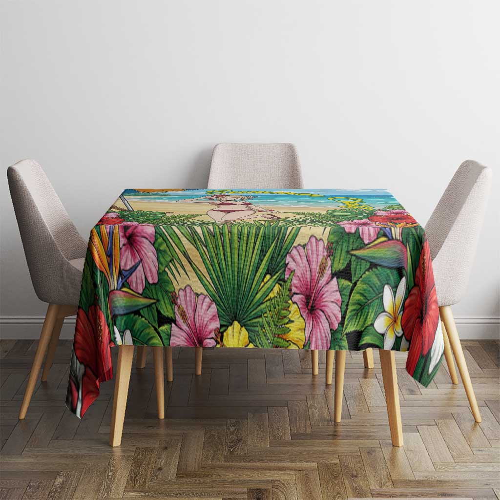 Himiko Toga Summer Chill Tablecloth Tropical Anime Paradise Art