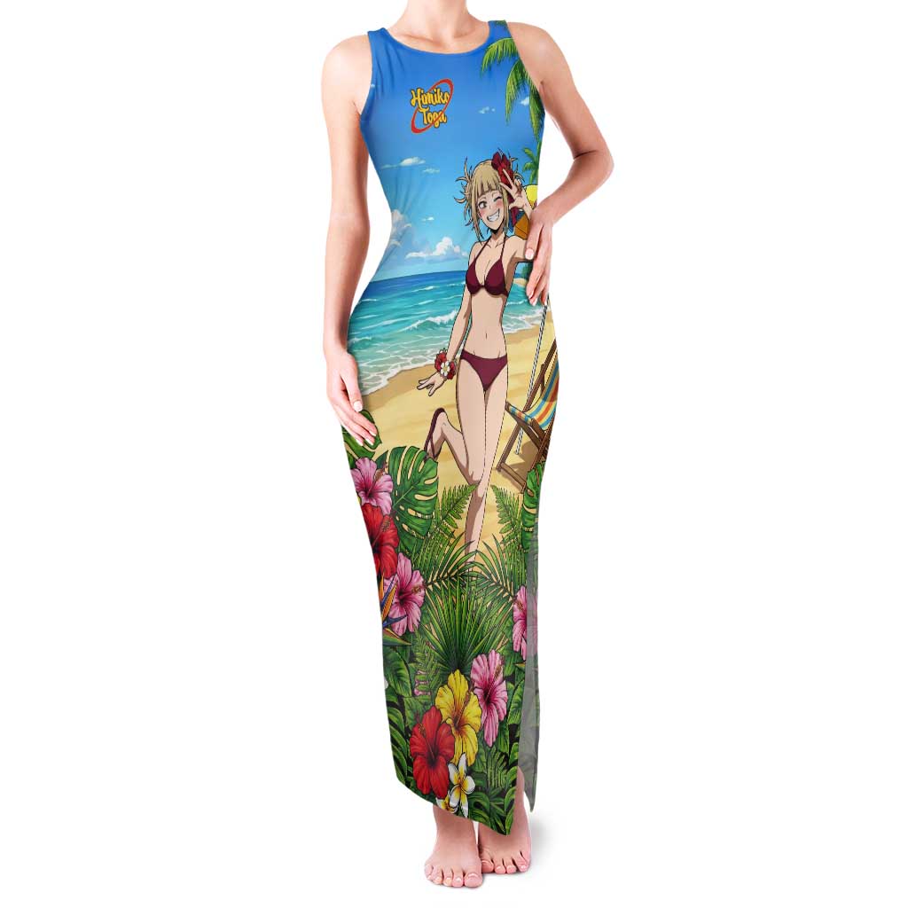 Himiko Toga Summer Chill Tank Maxi Dress Tropical Anime Paradise Art