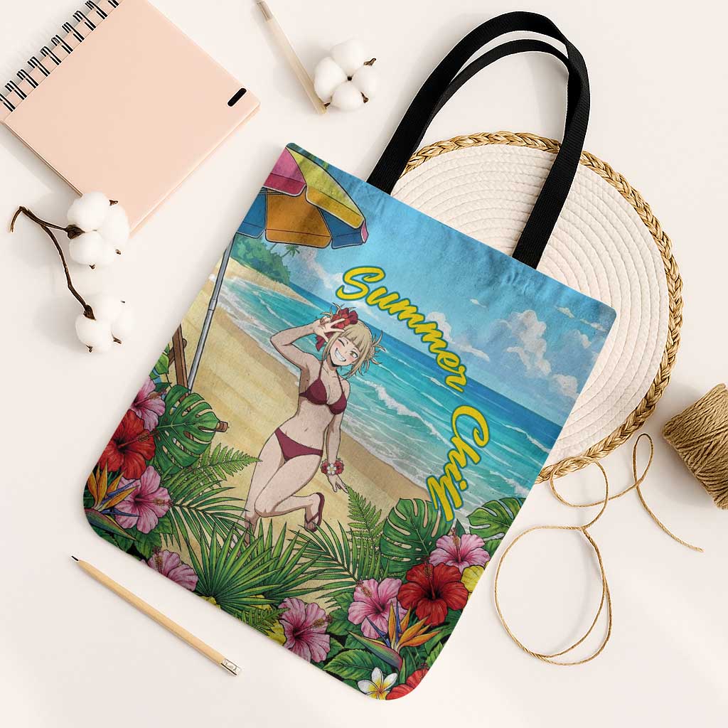 Himiko Toga Summer Chill Tote Bag Tropical Anime Paradise Art