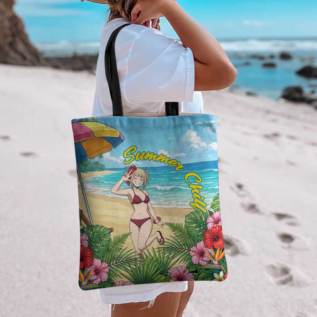 Himiko Toga Summer Chill Tote Bag Tropical Anime Paradise Art