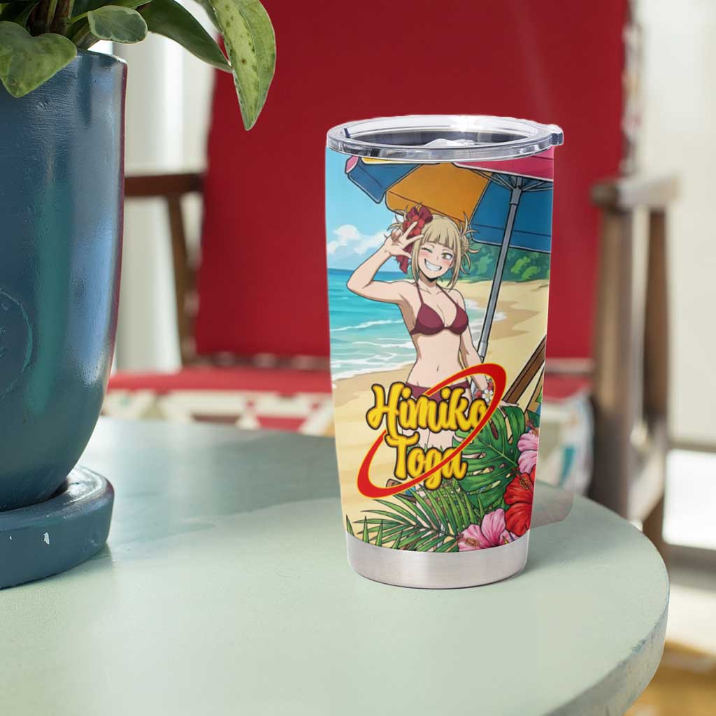 Himiko Toga Summer Chill Tumbler Cup Tropical Anime Paradise Art
