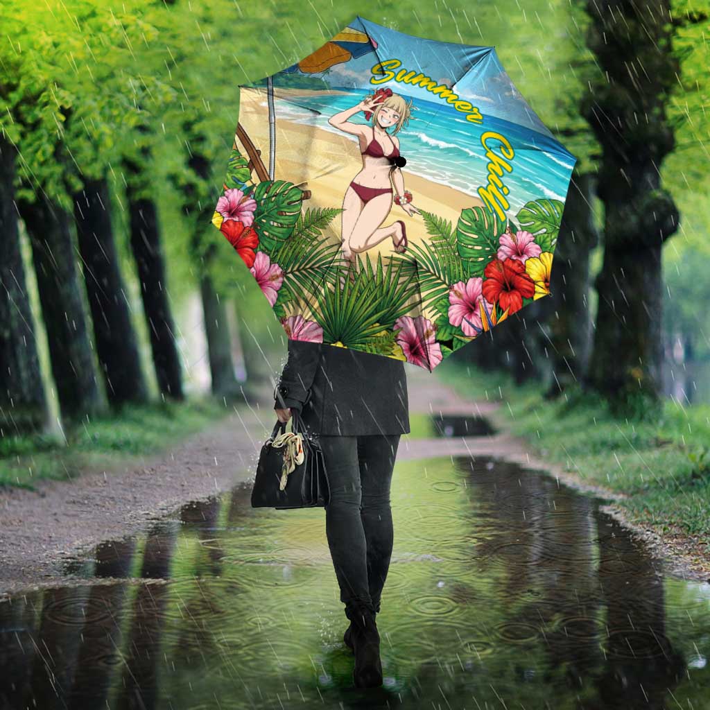 Himiko Toga Summer Chill Umbrella Tropical Anime Paradise Art