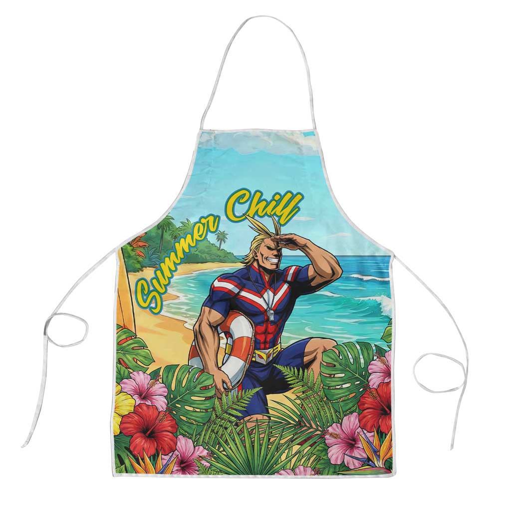 Toshinori Yagi Summer Chill Apron Heroic Tropical Anime Art