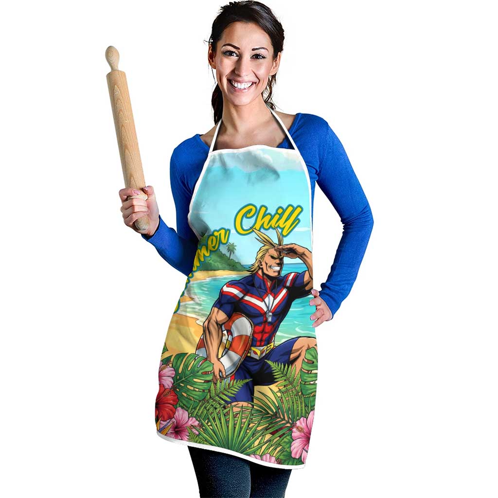 Toshinori Yagi Summer Chill Apron Heroic Tropical Anime Art