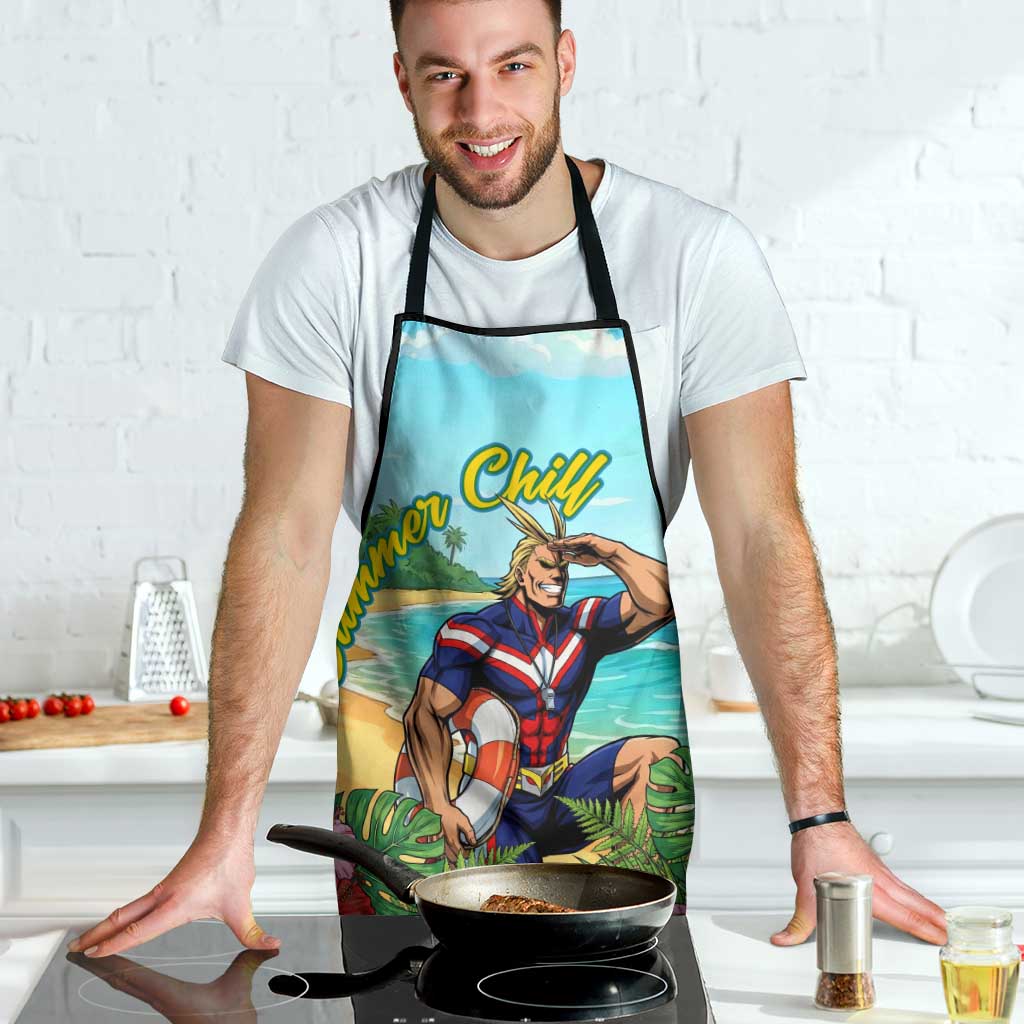 Toshinori Yagi Summer Chill Apron Heroic Tropical Anime Art