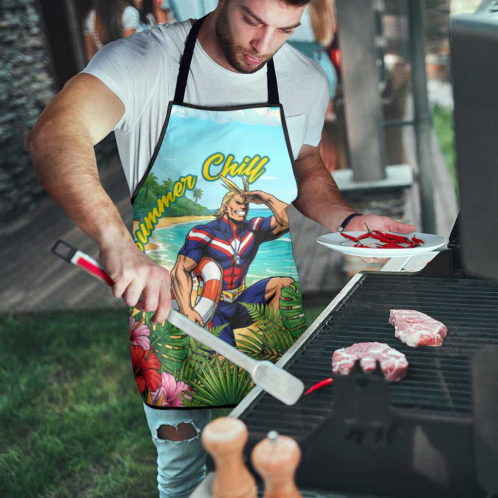 Toshinori Yagi Summer Chill Apron Heroic Tropical Anime Art