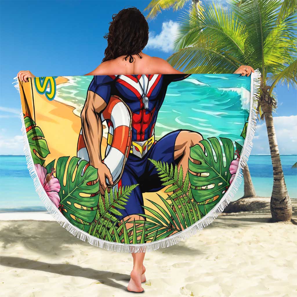 Toshinori Yagi Summer Chill Beach Blanket Heroic Tropical Anime Art