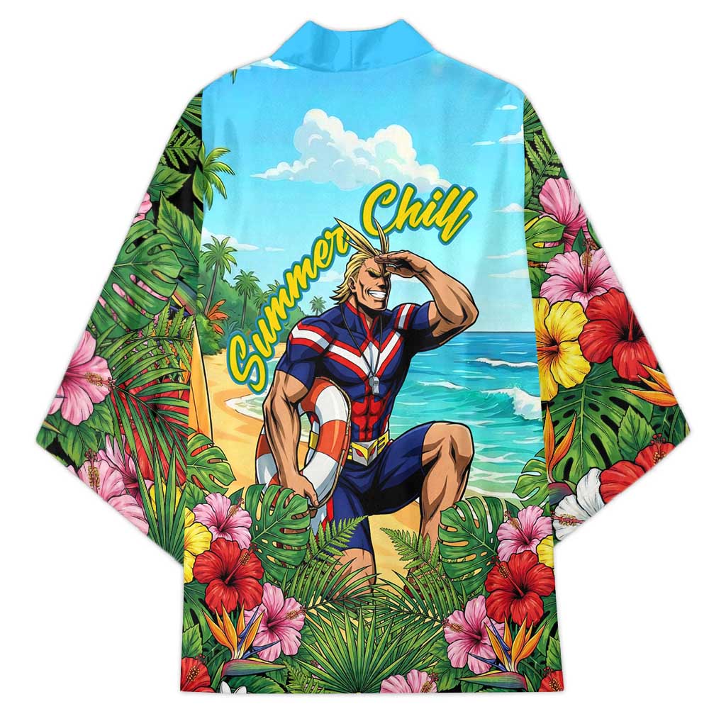 Toshinori Yagi Summer Chill Kimono Heroic Tropical Anime Art