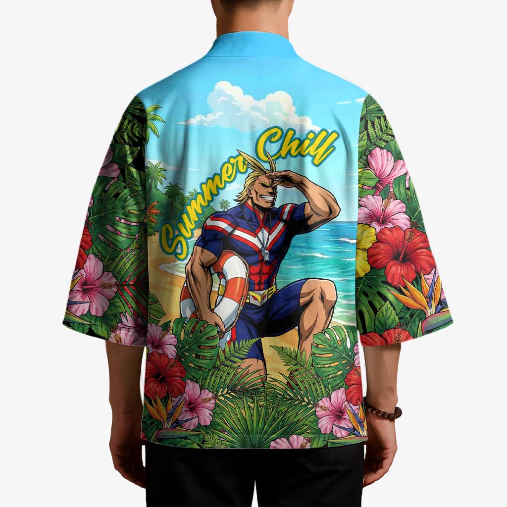 Toshinori Yagi Summer Chill Kimono Heroic Tropical Anime Art