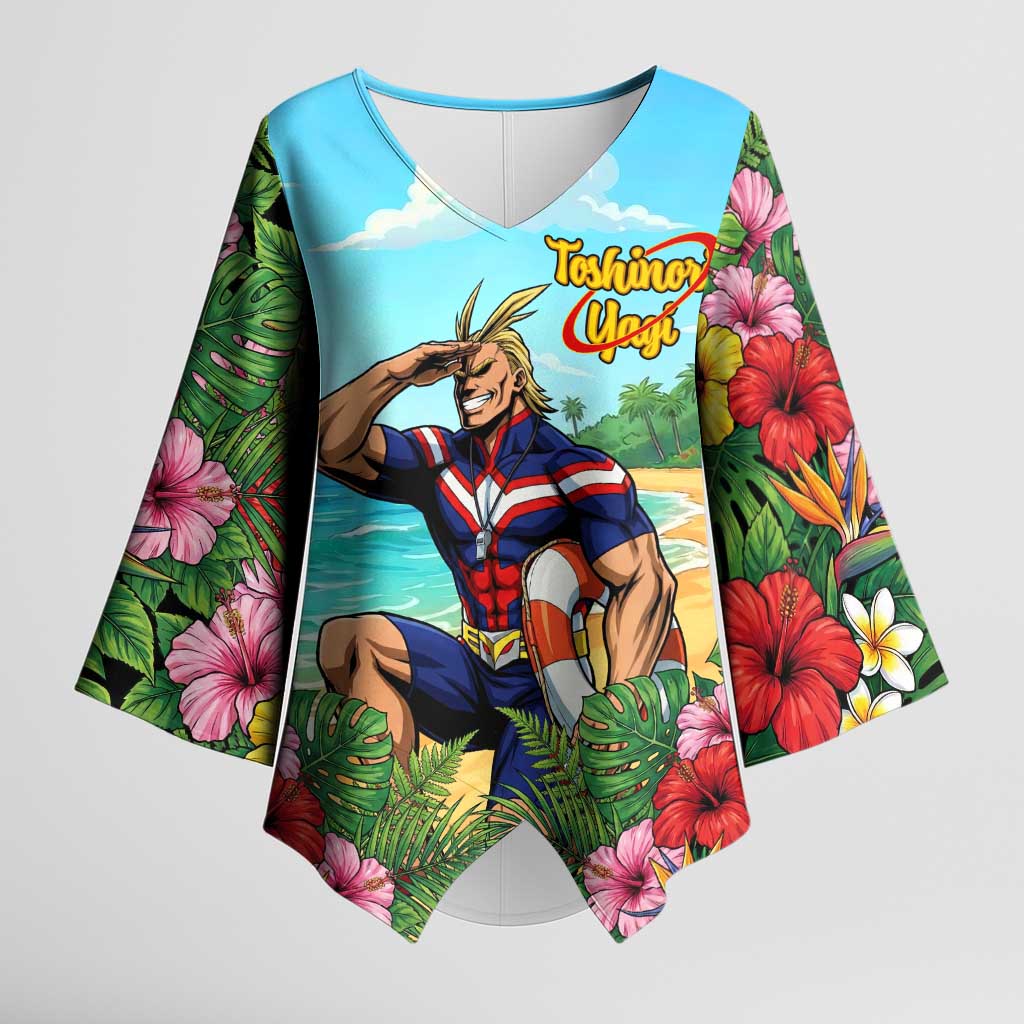 Toshinori Yagi Summer Chill Kimono Sleeve Blouse Heroic Tropical Anime Art