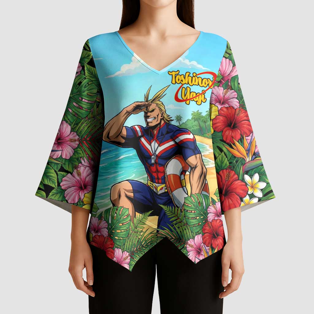 Toshinori Yagi Summer Chill Kimono Sleeve Blouse Heroic Tropical Anime Art