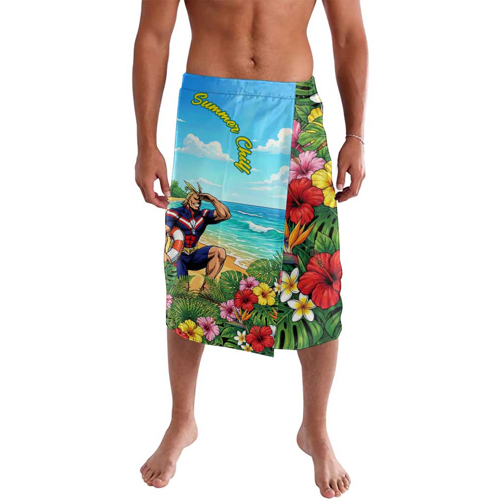 Toshinori Yagi Summer Chill Lavalava Heroic Tropical Anime Art
