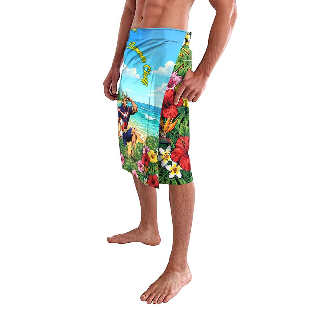 Toshinori Yagi Summer Chill Lavalava Heroic Tropical Anime Art