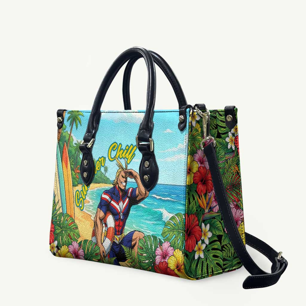 Toshinori Yagi Summer Chill Leather Bag Heroic Tropical Anime Art