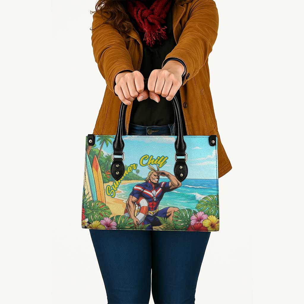 Toshinori Yagi Summer Chill Leather Bag Heroic Tropical Anime Art