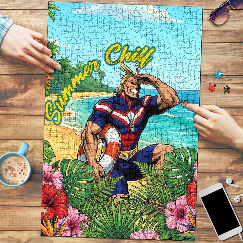 Toshinori Yagi Summer Chill Puzzle Heroic Tropical Anime Art