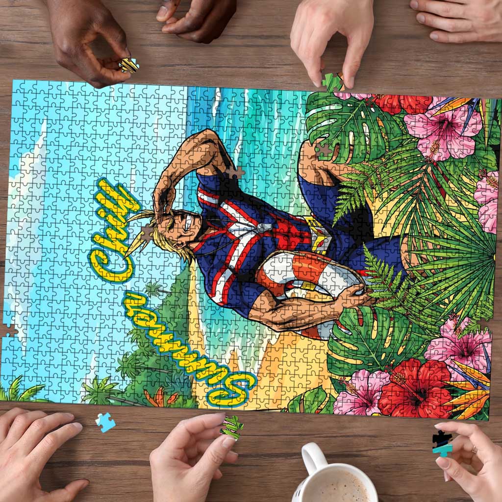 Toshinori Yagi Summer Chill Puzzle Heroic Tropical Anime Art