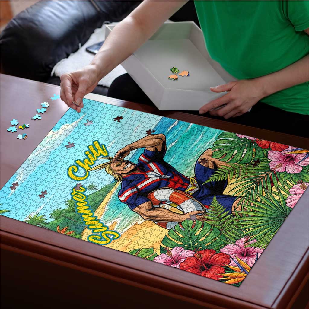 Toshinori Yagi Summer Chill Puzzle Heroic Tropical Anime Art