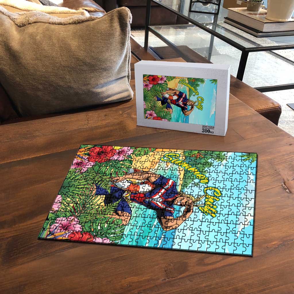 Toshinori Yagi Summer Chill Puzzle Heroic Tropical Anime Art