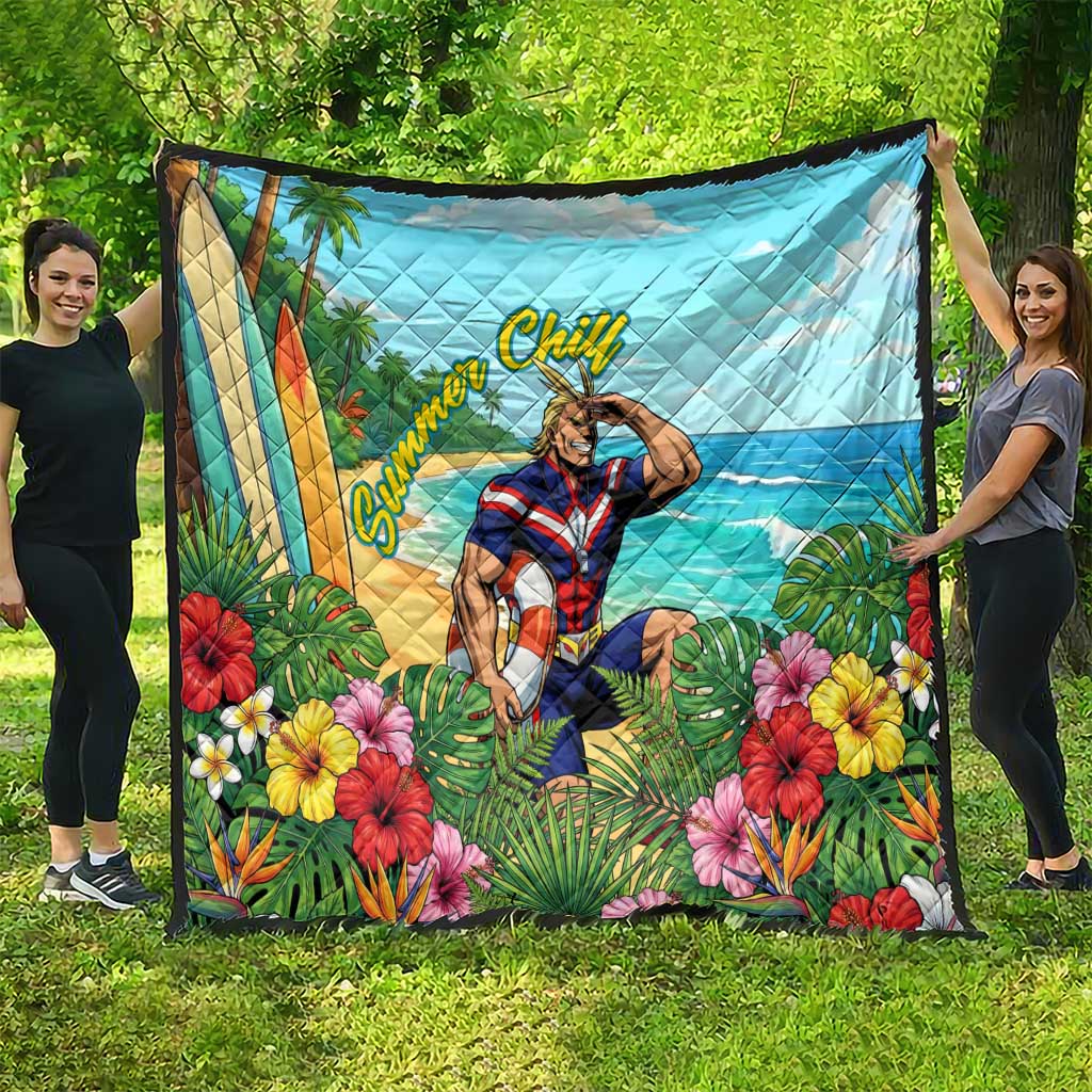 Toshinori Yagi Summer Chill Quilt Heroic Tropical Anime Art