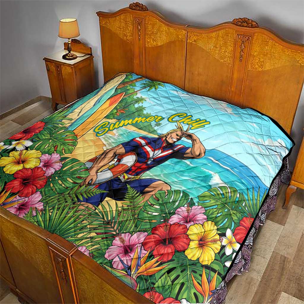 Toshinori Yagi Summer Chill Quilt Heroic Tropical Anime Art