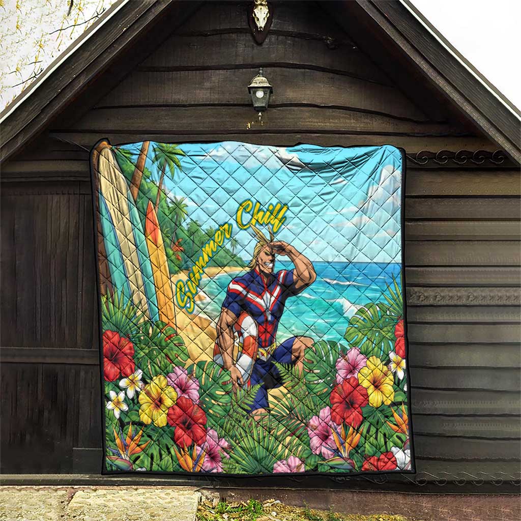 Toshinori Yagi Summer Chill Quilt Heroic Tropical Anime Art