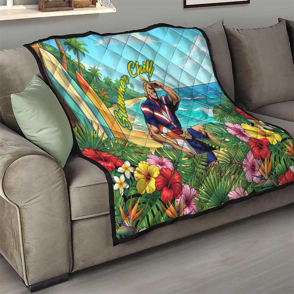 Toshinori Yagi Summer Chill Quilt Heroic Tropical Anime Art