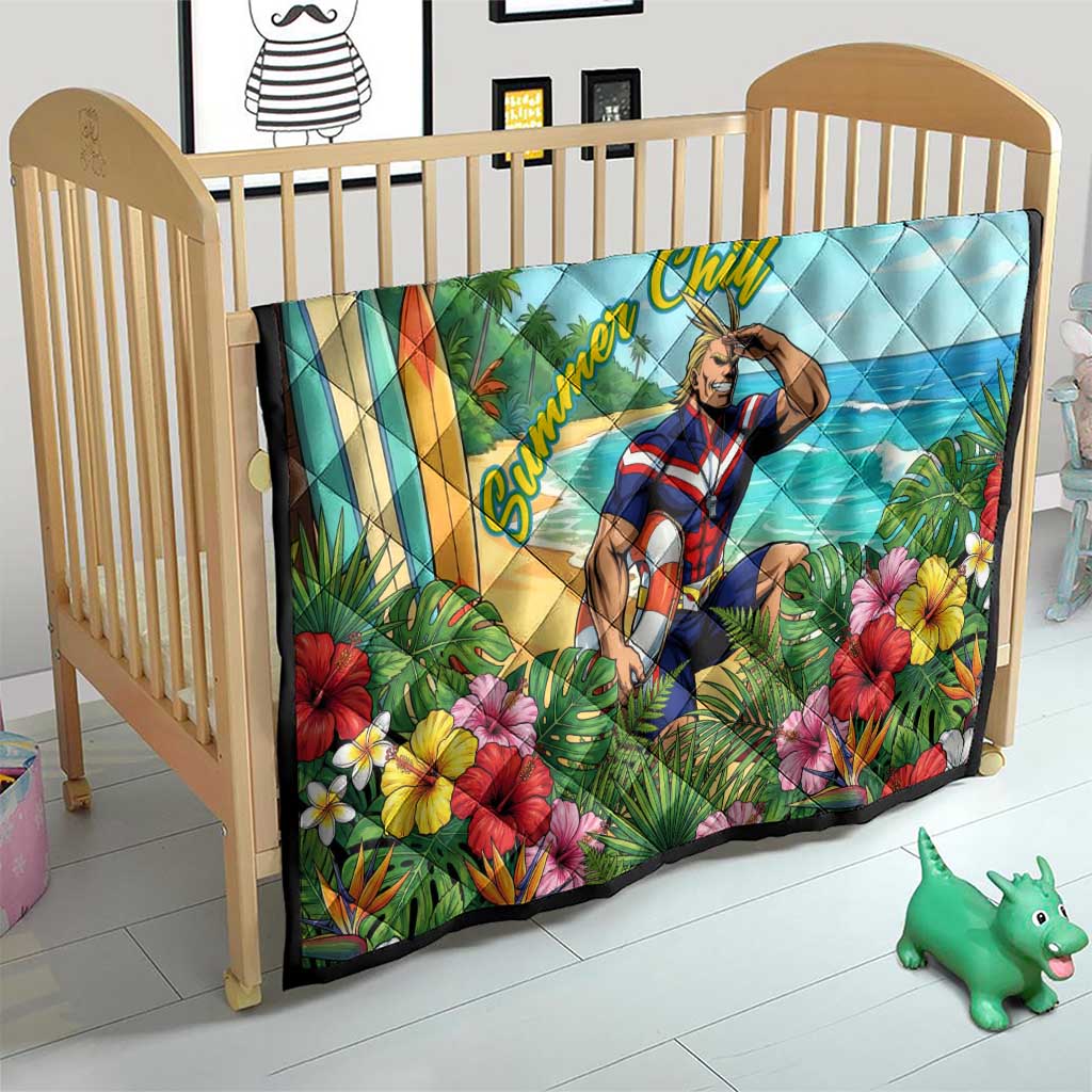 Toshinori Yagi Summer Chill Quilt Heroic Tropical Anime Art