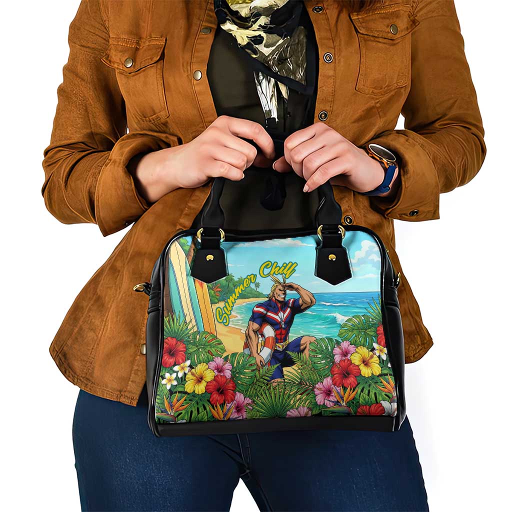 Toshinori Yagi Summer Chill Shoulder Handbag Heroic Tropical Anime Art