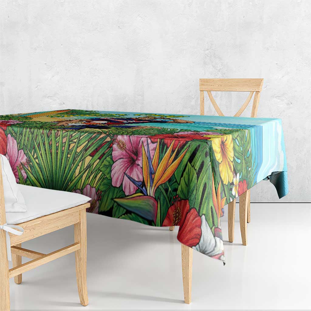 Toshinori Yagi Summer Chill Tablecloth Heroic Tropical Anime Art