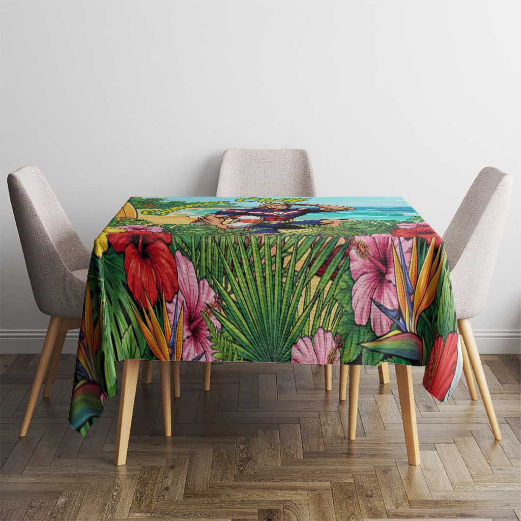 Toshinori Yagi Summer Chill Tablecloth Heroic Tropical Anime Art