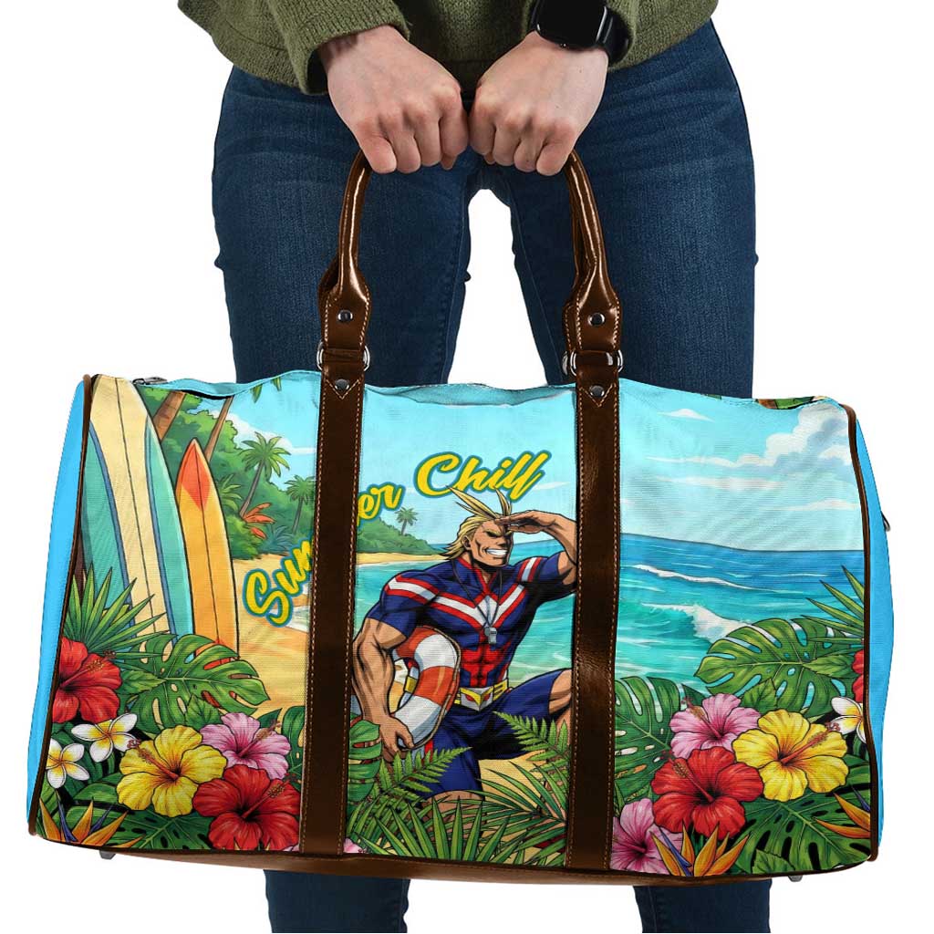 Toshinori Yagi Summer Chill Travel Bag Heroic Tropical Anime Art